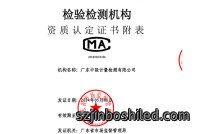 检验检测机构资质认定证书认证范围